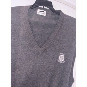 Augusta Country Club Men's Medium‎ Vest Vintage V-Neck Slazenger Cotton MED